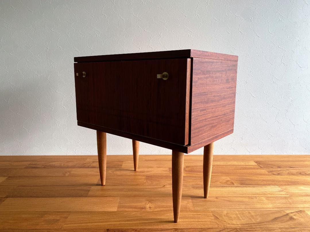 1960~70s ヴィンテージ 小型ナイトテーブル チェスト キャビネット