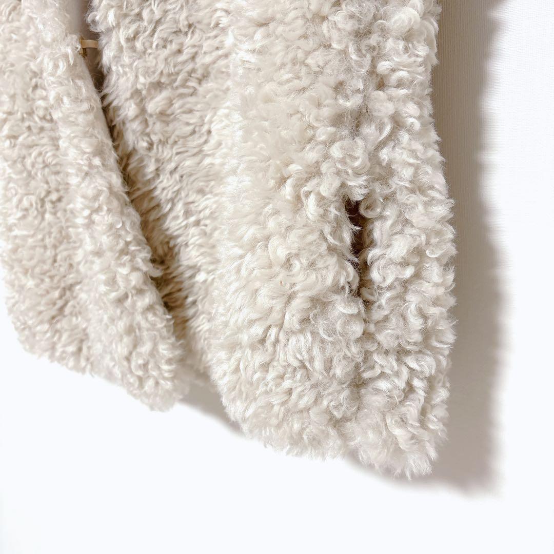 ☆新品同様☆SONO ソノ ファーベスト ショート丈 ポケット付 韓国製 【F】