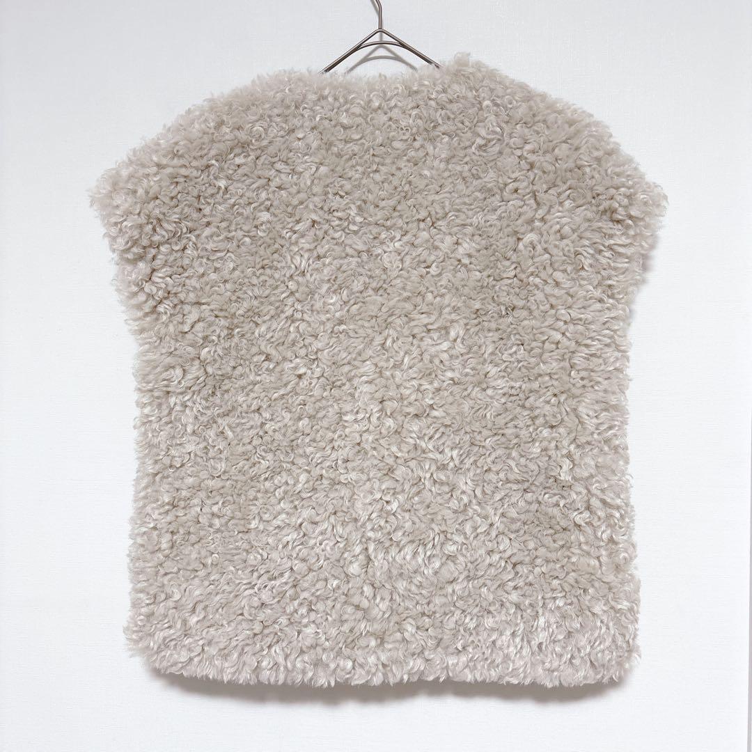 ☆新品同様☆SONO ソノ ファーベスト ショート丈 ポケット付 韓国製 【F】