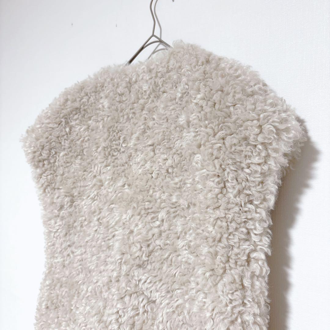 ☆新品同様☆SONO ソノ ファーベスト ショート丈 ポケット付 韓国製 【F】