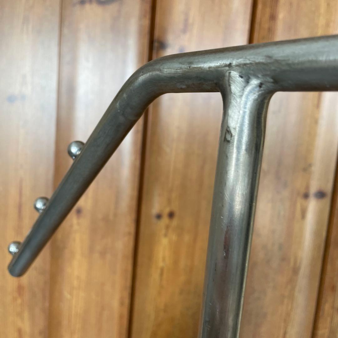 シルバー インダストリアル スラントハンガー アイアン ラック 無骨 シャビー