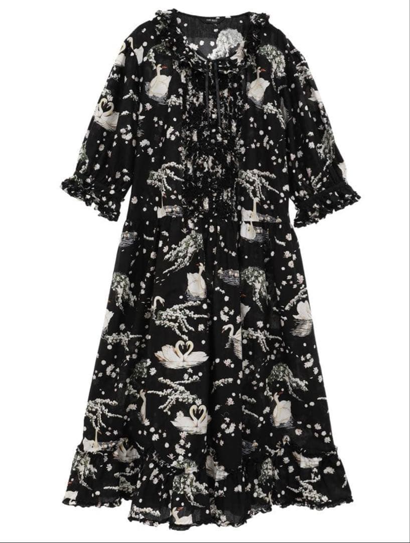 【新品】swan lake ミディ丈ワンピース　pink house