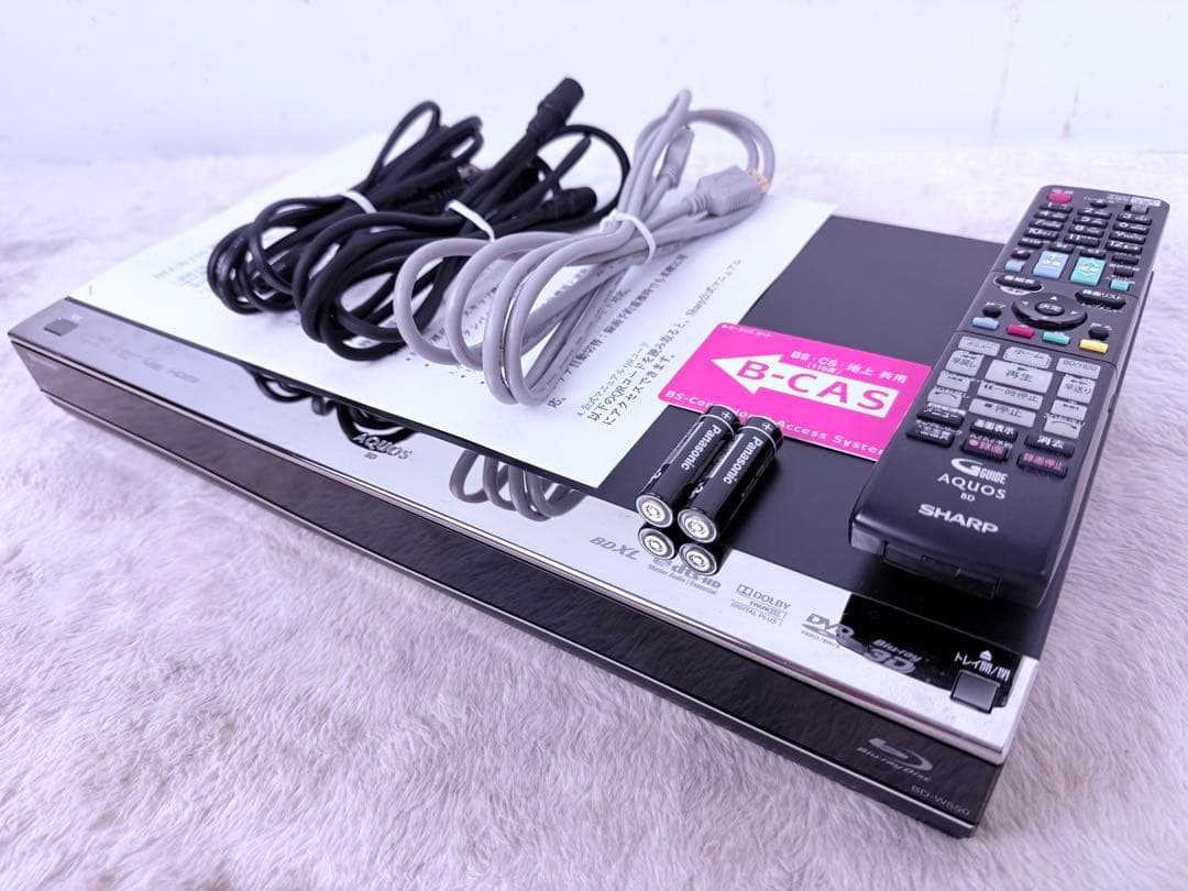 即視聴セット♪SHARP AQUOSブルーレイディスクレコーダー BD-W550