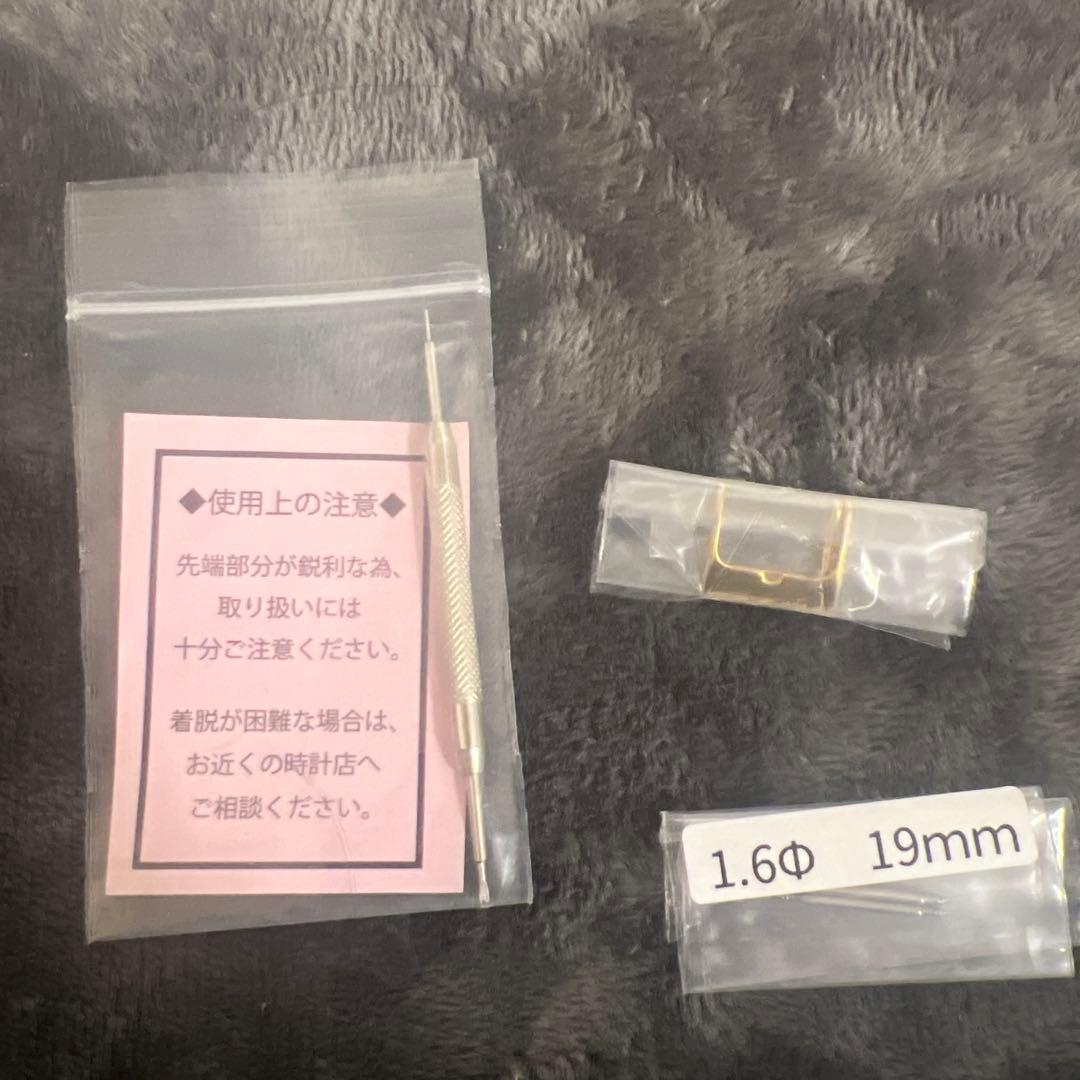 CASSIS ワニ革　時計バンド 裏面防水 19mm