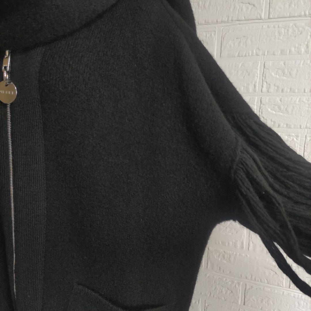 専用✨DIESEL　ディーゼル 　ロングフリンジ ジップアップ オーバーコート