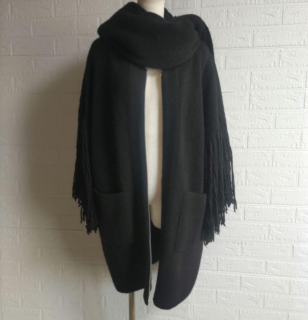 専用✨DIESEL　ディーゼル 　ロングフリンジ ジップアップ オーバーコート