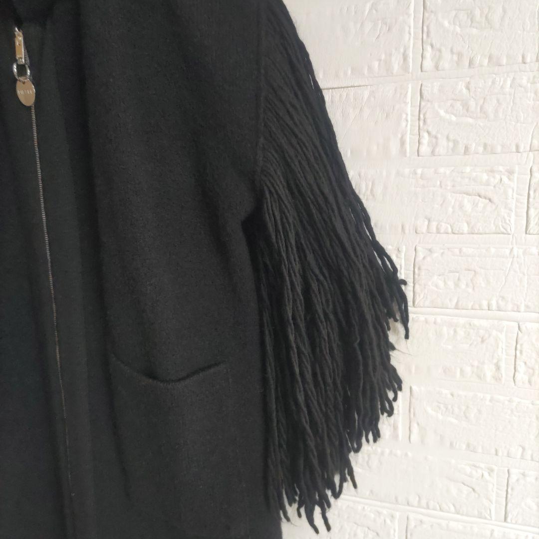 専用✨DIESEL　ディーゼル 　ロングフリンジ ジップアップ オーバーコート