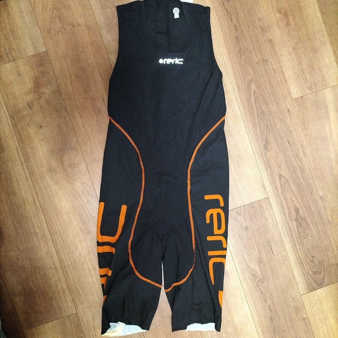 新品 メンズL レリック RERIC トライアスロン レーススーツ 黒 オレンジ