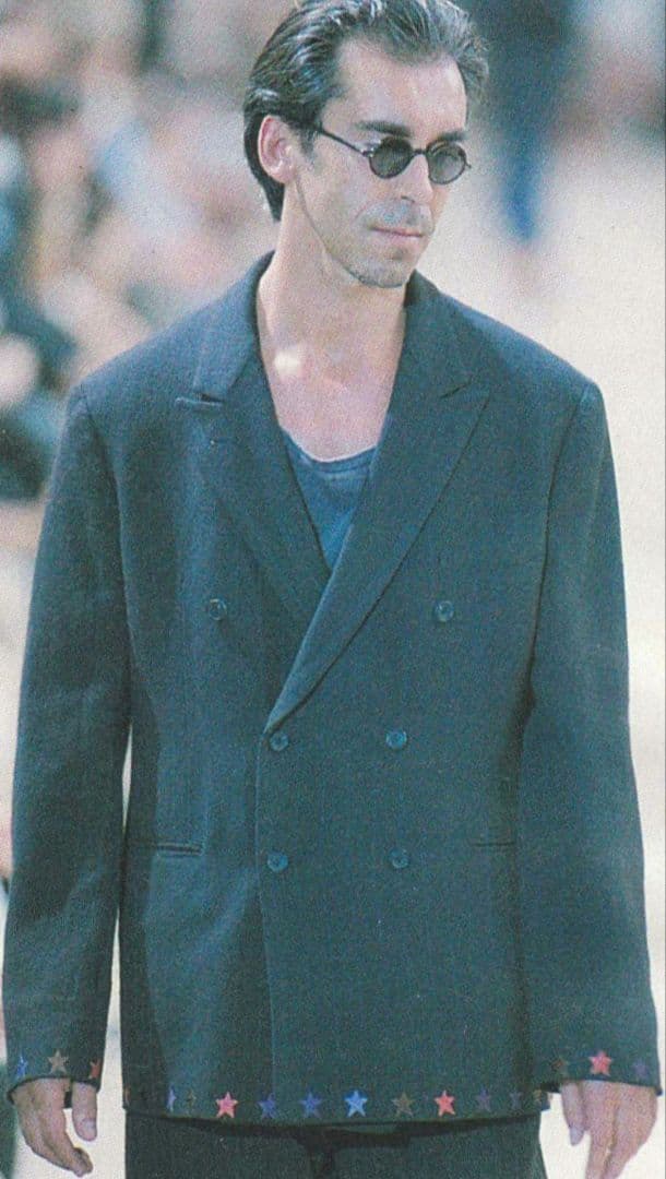 95ss Yohji Yamamoto PourHomme スター刺繍スラックス