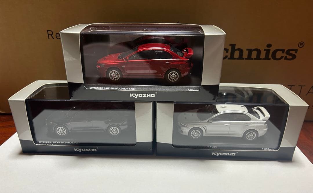 KYOSHO 三菱 ランサー エボリューションX GSR 3台セット