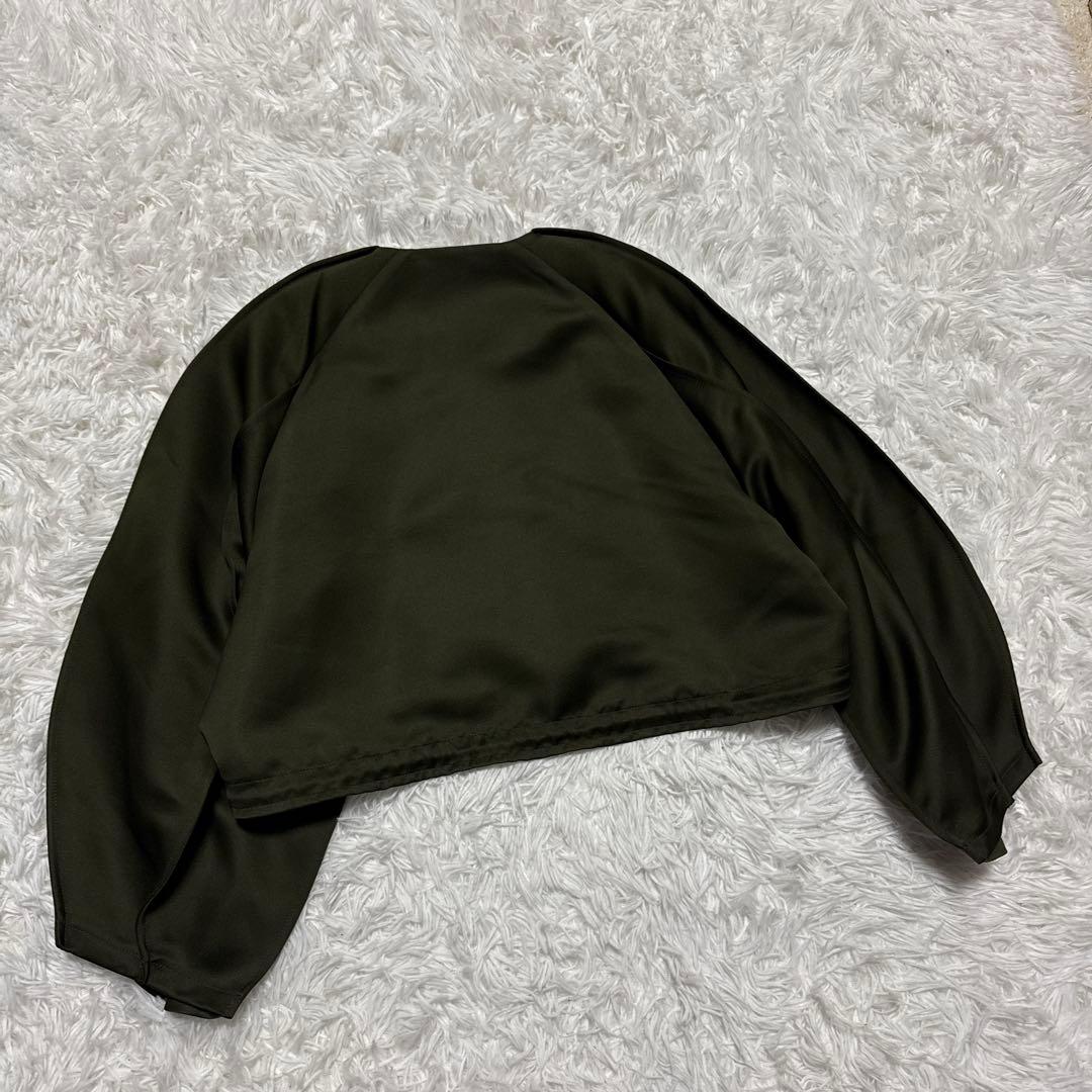 美品☆ UN3D.　アウトシームショートブルゾン カーキ