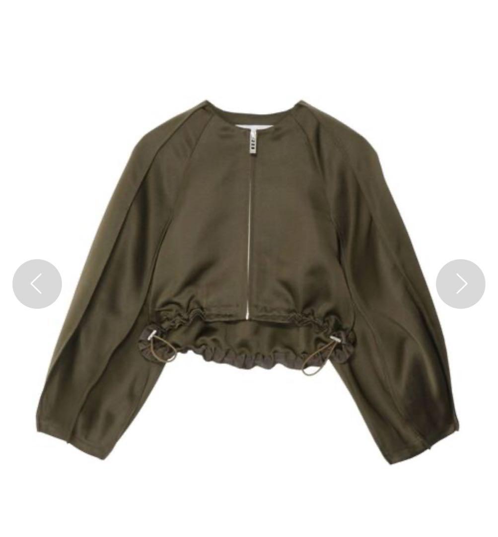 美品☆ UN3D.　アウトシームショートブルゾン カーキ