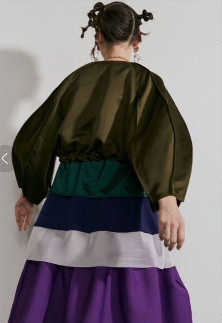 美品☆ UN3D.　アウトシームショートブルゾン カーキ