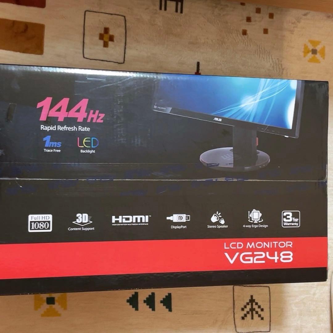 ラ*ン様 ASUS VG248QE ゲーミングモニター 24型フルHD 1ms