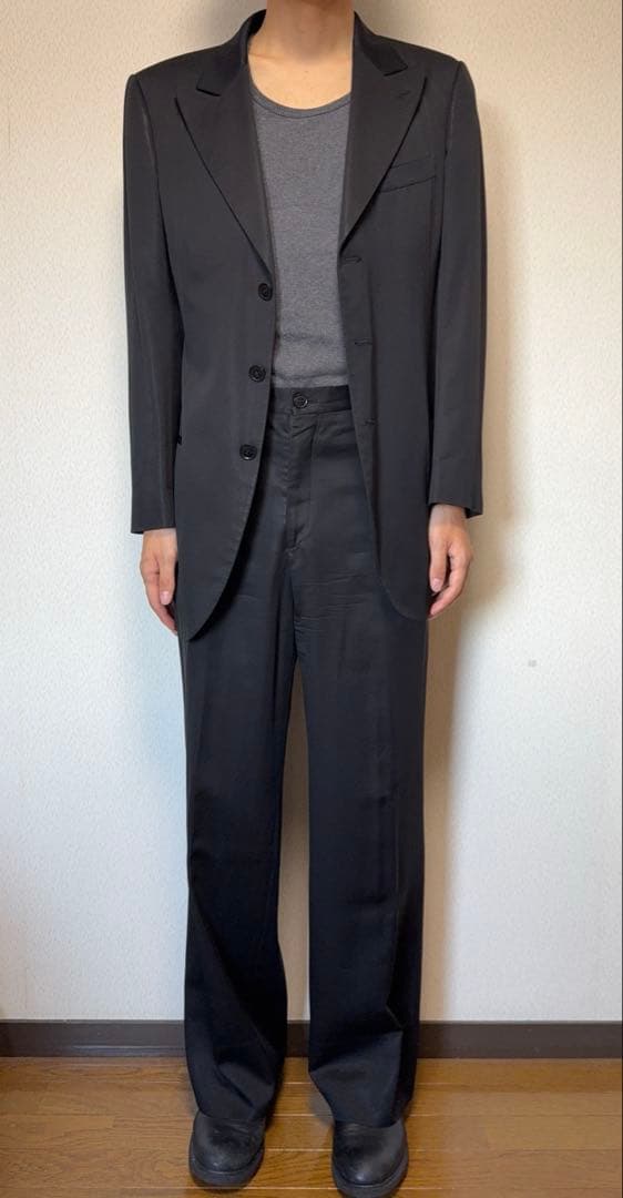 【良シルエット◎】 Giorgio Armani ウールシルク セットアップ