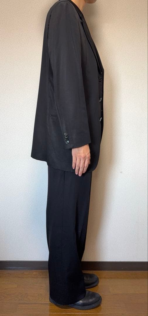 【良シルエット◎】 Giorgio Armani ウールシルク セットアップ