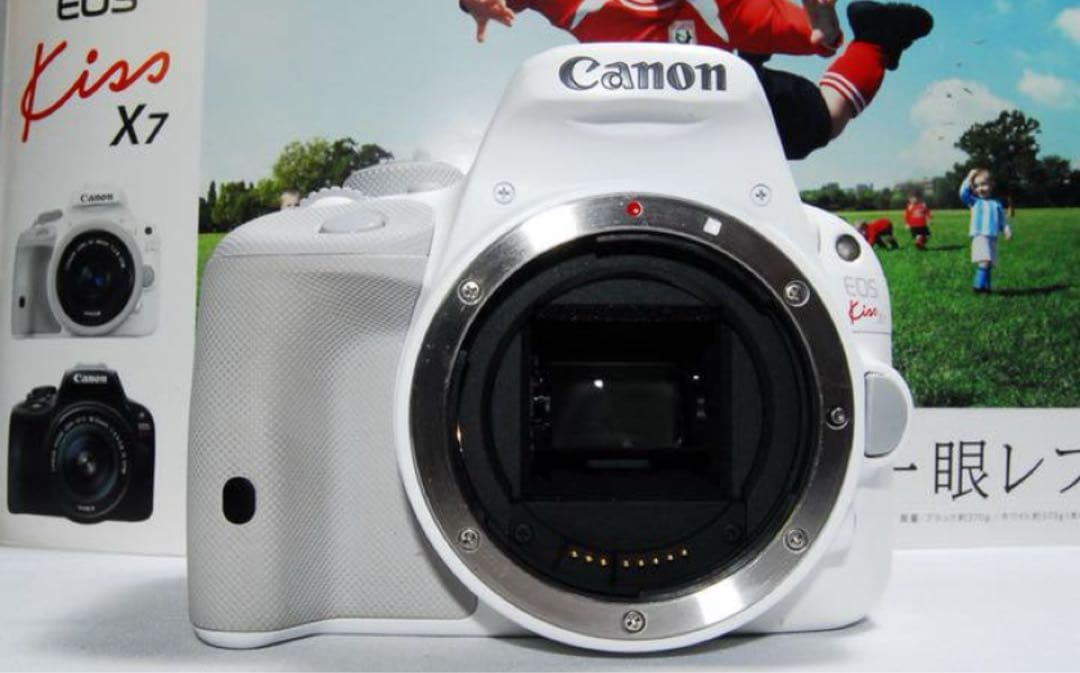 Canon kiss x7☆希少ホワイト☆スマホに転送☆高性能レンズ！