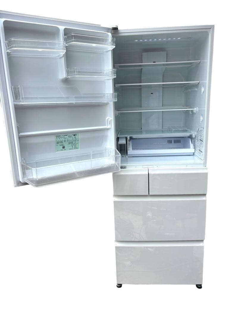 Panasonic 5ドア 冷蔵庫 NR-E507EXL-W 501L 左開き