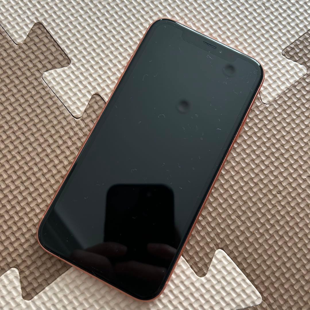 iPhone XR 本体　coral コーラル　128GB 箱付き　カメラ不良