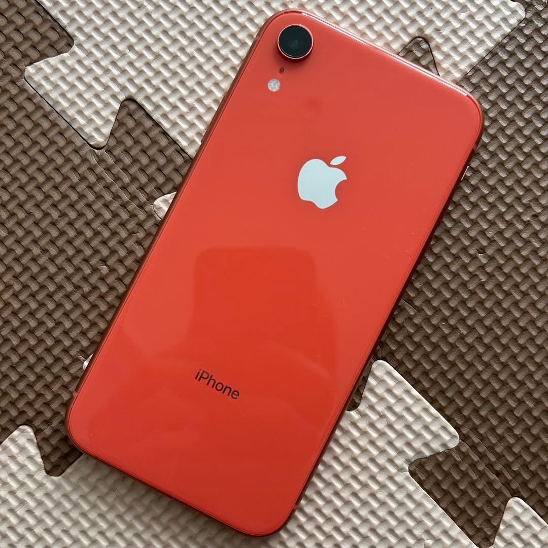 iPhone XR 本体　coral コーラル　128GB 箱付き　カメラ不良