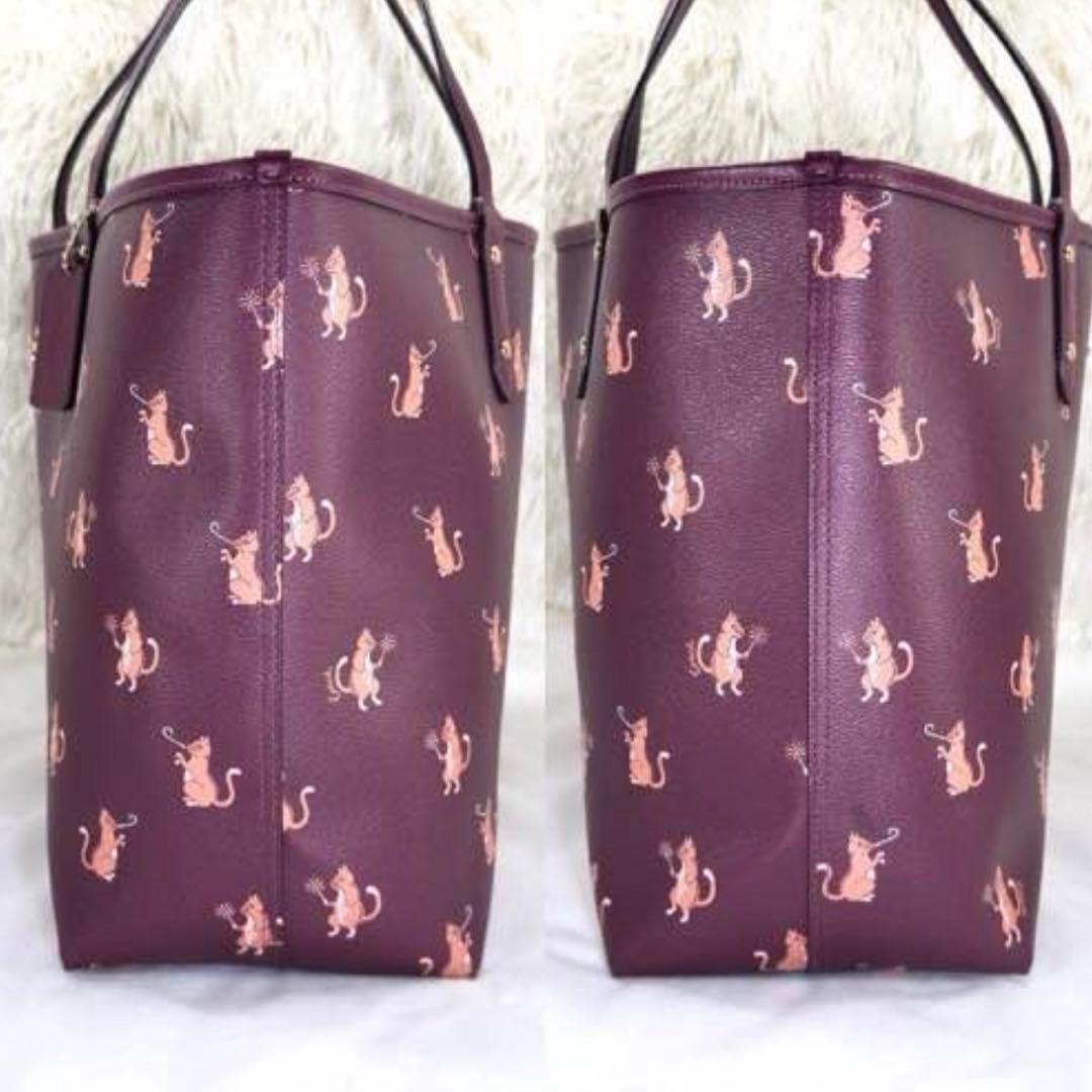 【極美品】コーチ 80232 リバーシブル トートバッグ レザー A4可 肩掛け