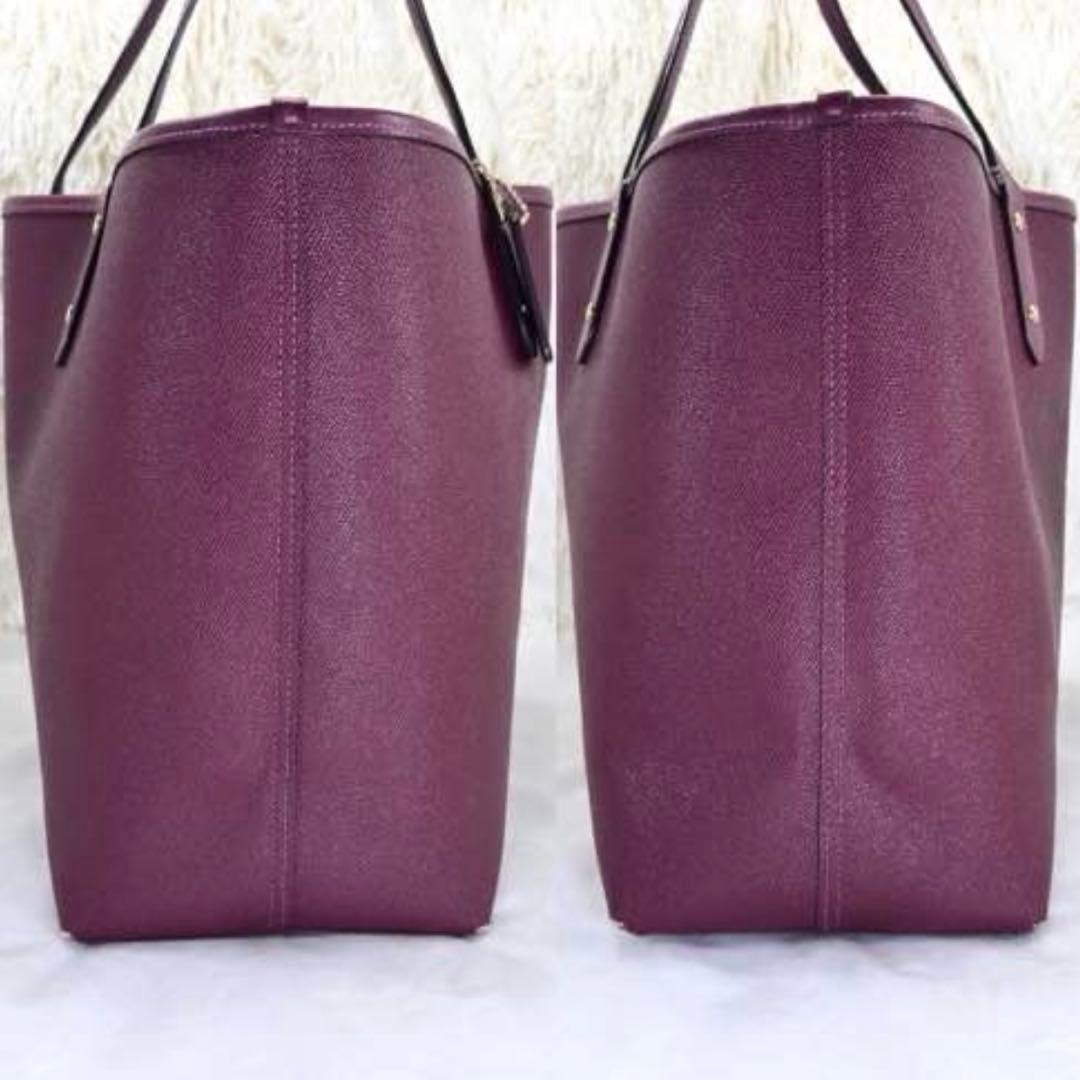 【極美品】コーチ 80232 リバーシブル トートバッグ レザー A4可 肩掛け