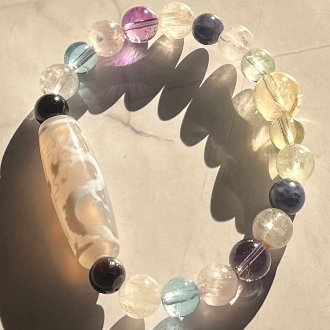 【双龍戯珠天珠】福徳円満✨大開運の極み✨七つの宝珠を携えた奇跡天珠✨心願成就✨