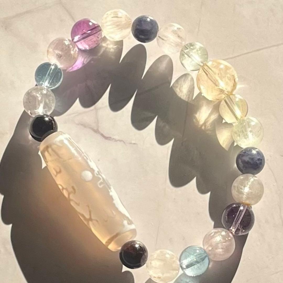 【双龍戯珠天珠】福徳円満✨大開運の極み✨七つの宝珠を携えた奇跡天珠✨心願成就✨