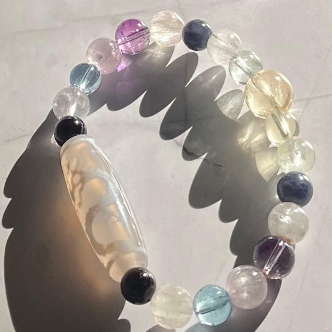 【双龍戯珠天珠】福徳円満✨大開運の極み✨七つの宝珠を携えた奇跡天珠✨心願成就✨