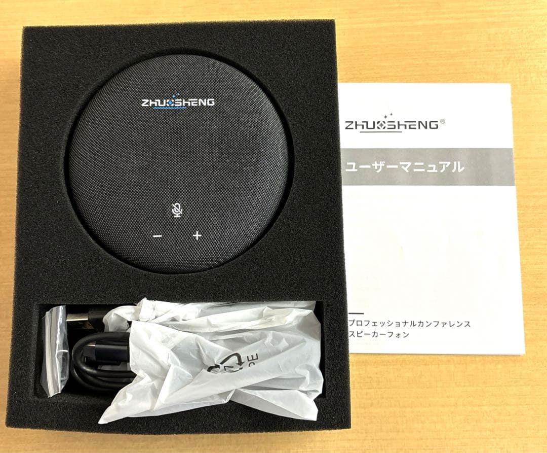 ZHUOSHENG会議用マイクスピーカー全指向性集音マイクラベリアマイク10本付