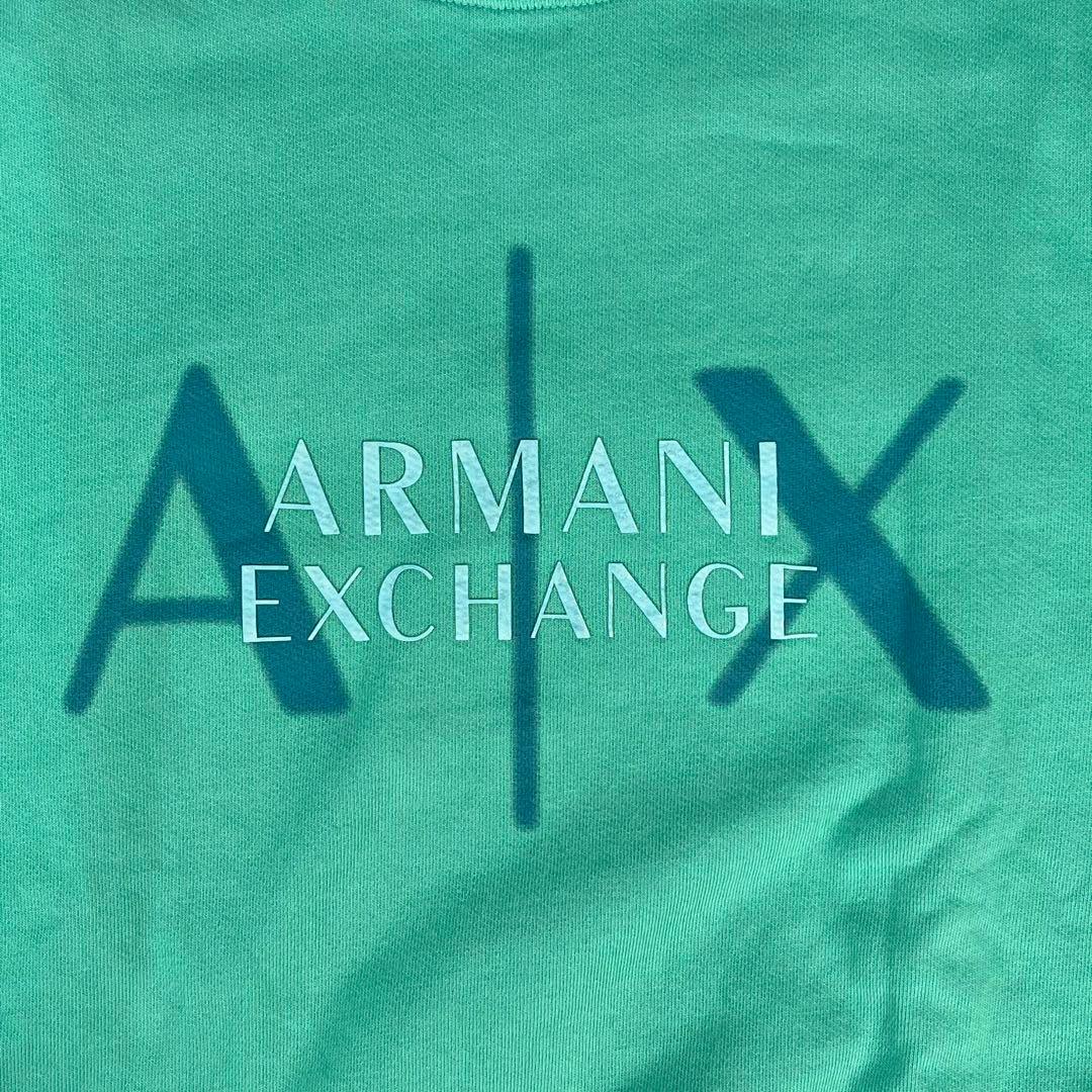 新品未使用　ARMANI EXCHANGE スウェット　XL ターコイズグリーン
