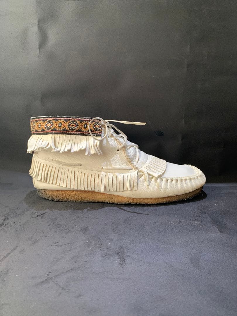 カスパー 希少 ナンバーナイン フリンジ モカシン