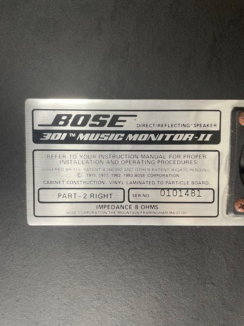 健*太様 BOSE スピーカー 301 MUSIC MONITOR-Ⅱ 訳あり品