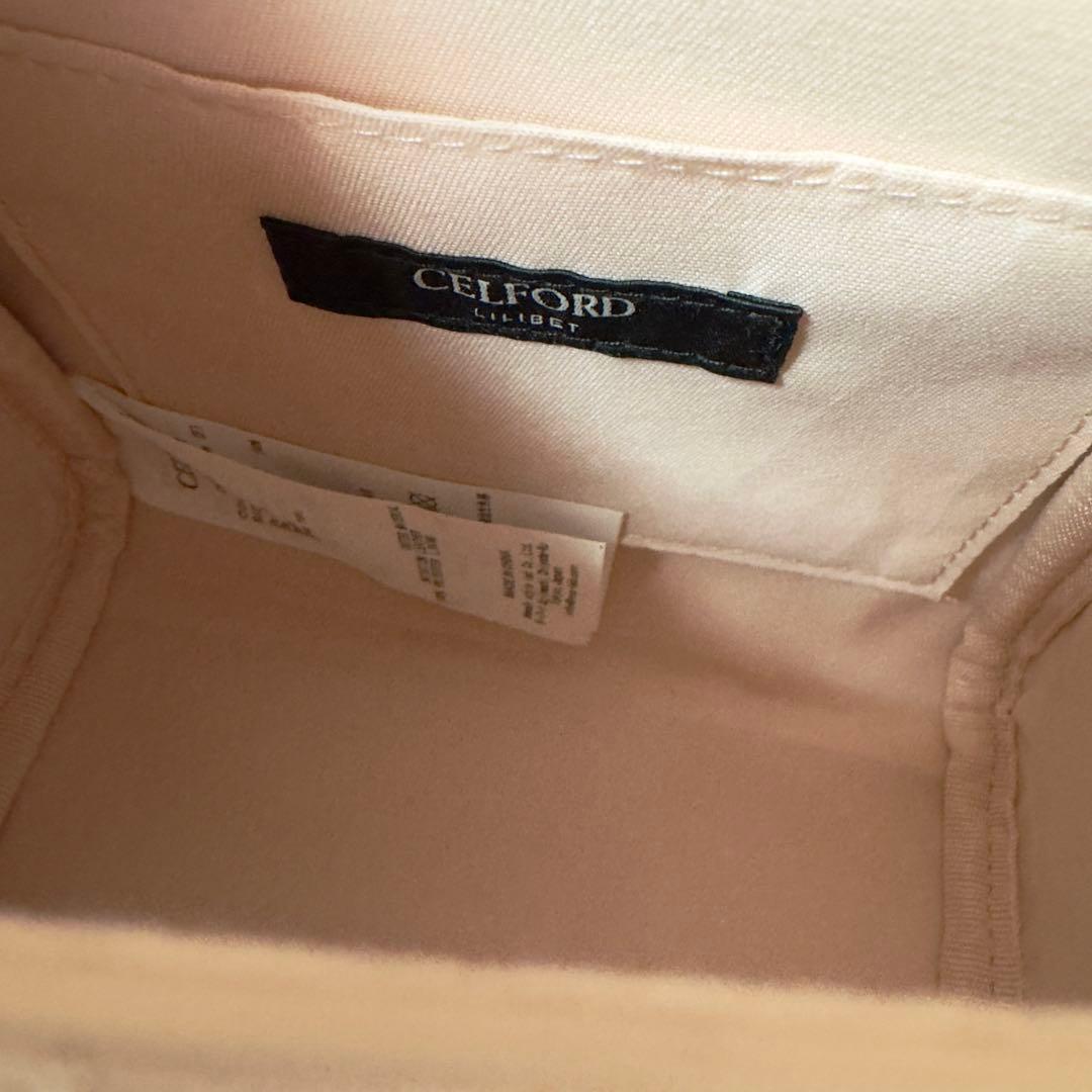 CELFORDリュタン ビジュースタッズポシェット Sサイズ ピンク