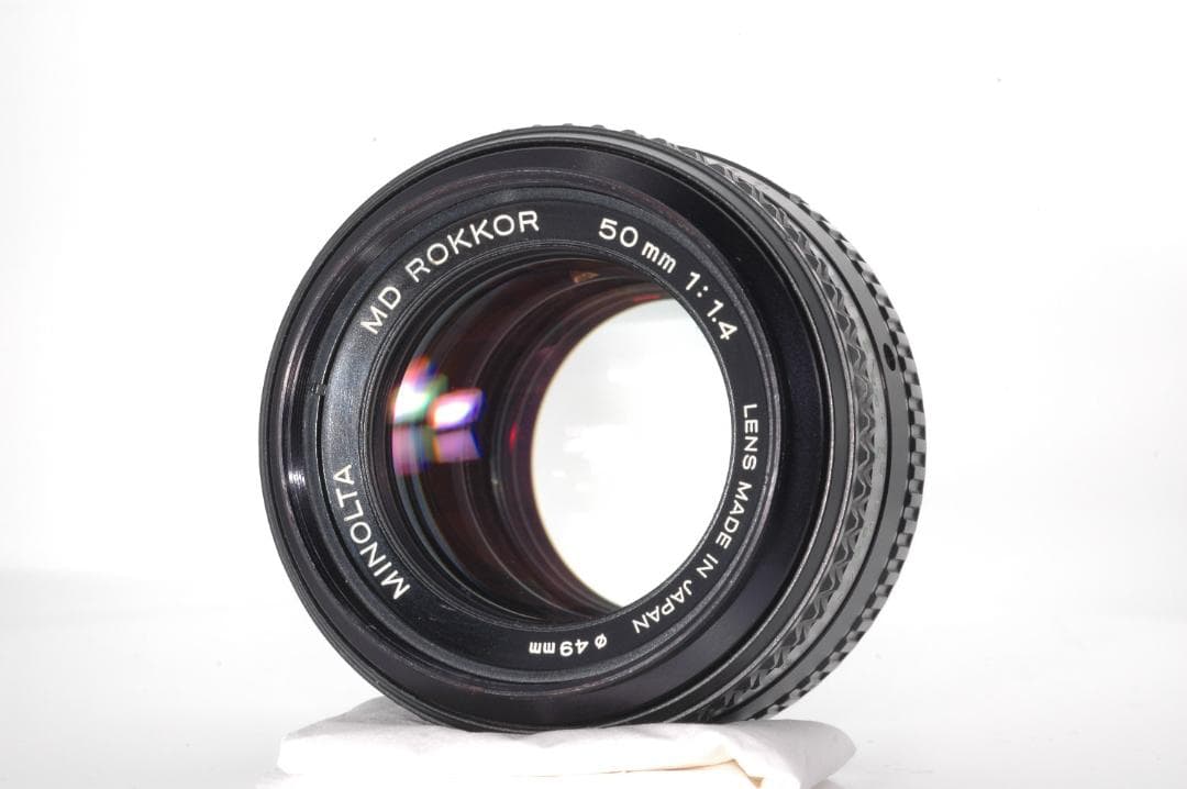極美品☆保証 Minolta MD Rokkor 50mm F1.4 レンズ