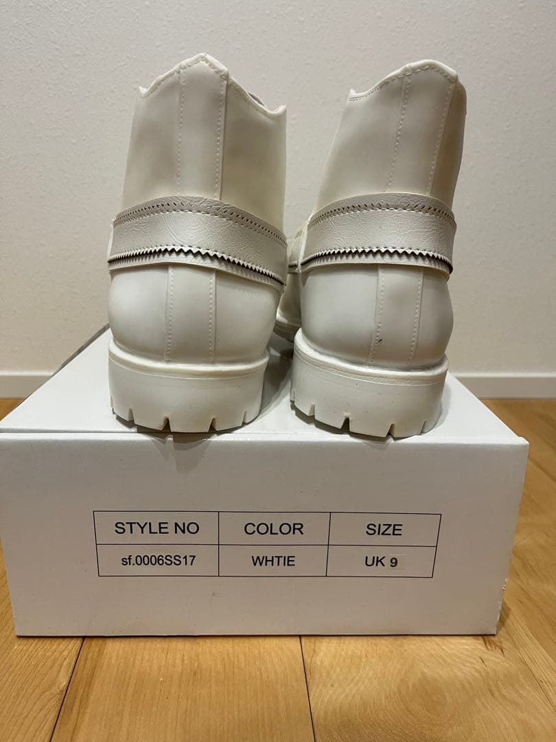 ミヤシタタカヒロソロイスト×ジョンミーア　ラバーブーツ　長靴　UK9 28cm