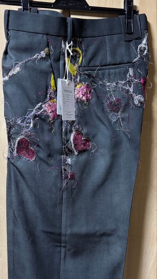パンツ doublet EMBROIDERD CHAIN TROUSERS
