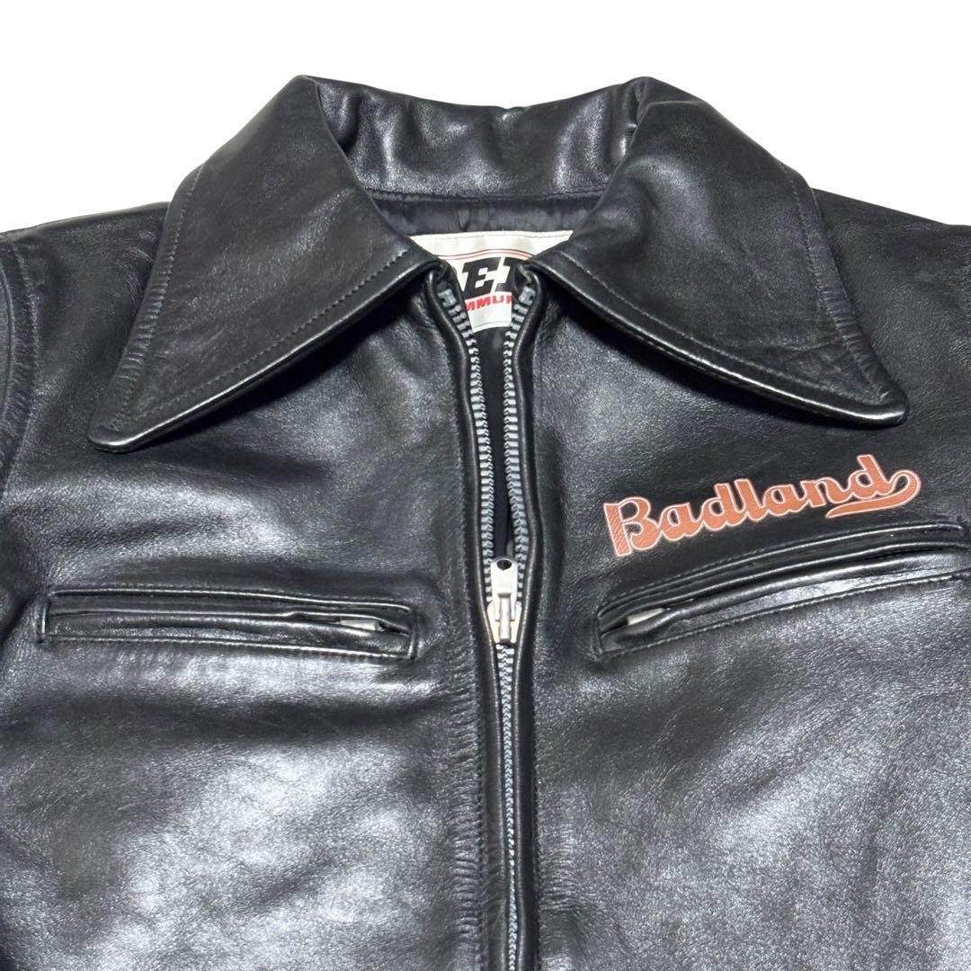 美品 オゾンコミュニティ 牛革 シングル ライダース ジャケット ブラック 本革