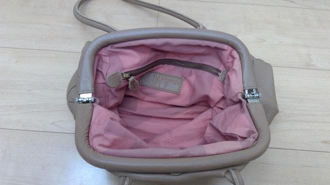 mononogu モノノグ　リップボストン レザー トートバッグ　 シュリンク