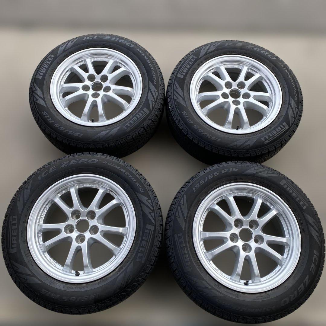 中古溝ありピレリスタッドレスセット50系プリウス195/65R15 送料無料