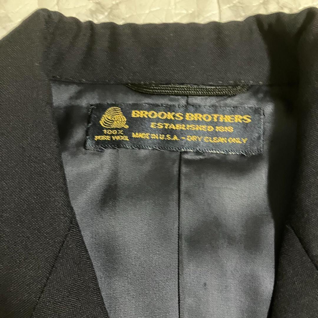 極美品◎ブルックスブラザーズ 紺ブレ ダブル 金ボタン 6釦 USA製