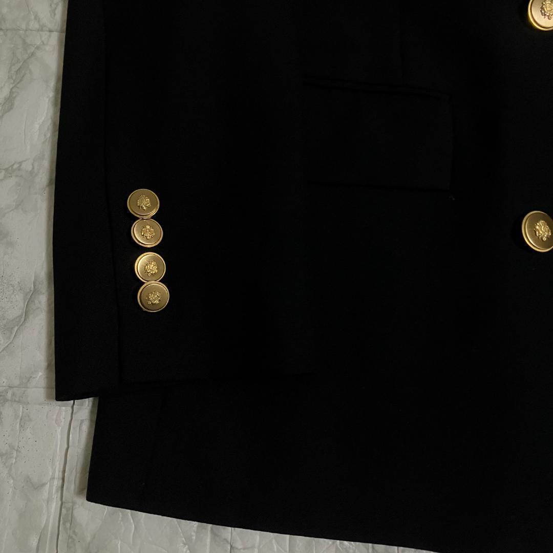 極美品◎ブルックスブラザーズ 紺ブレ ダブル 金ボタン 6釦 USA製