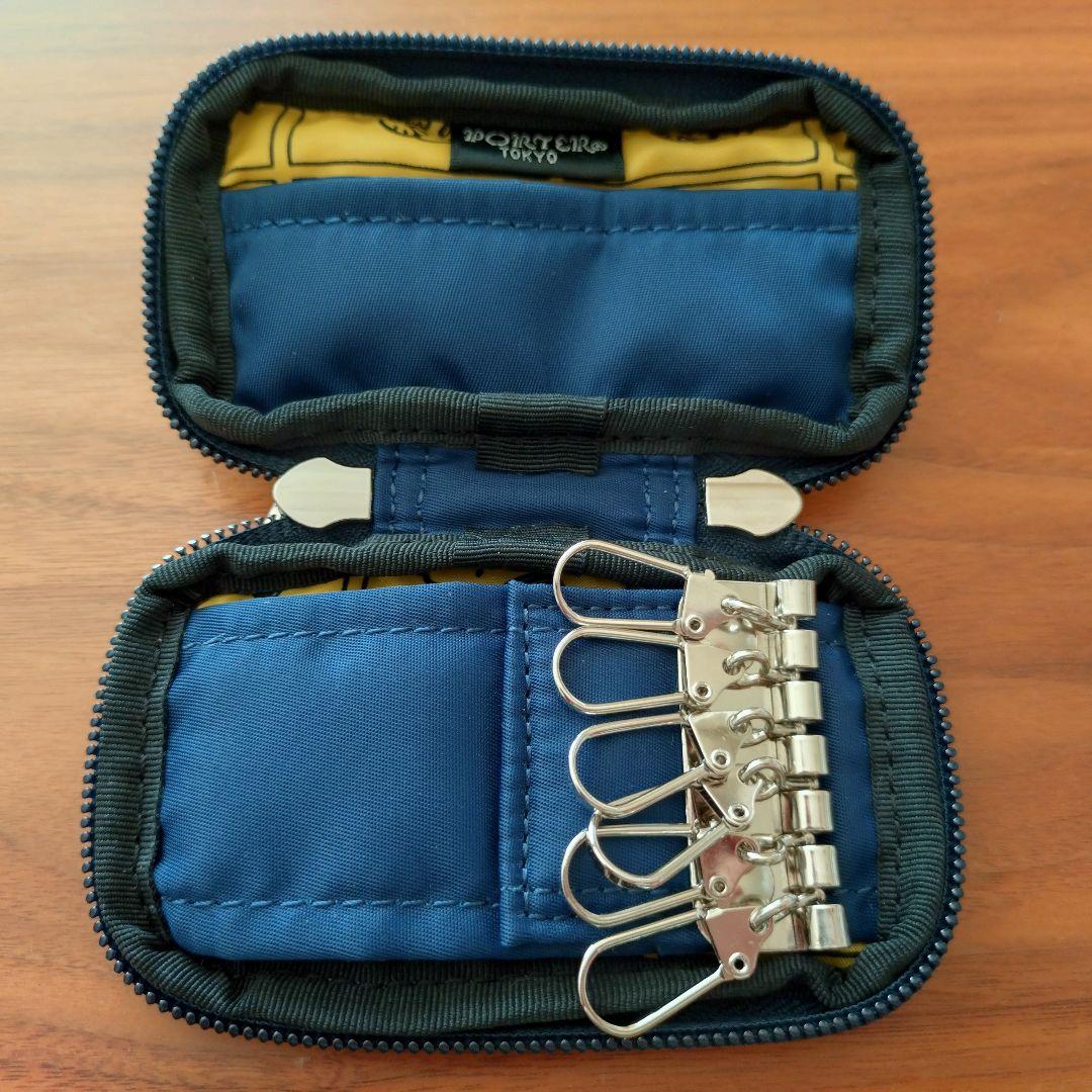porter　スヌーピー　刺繍　ネイビー　キーケース