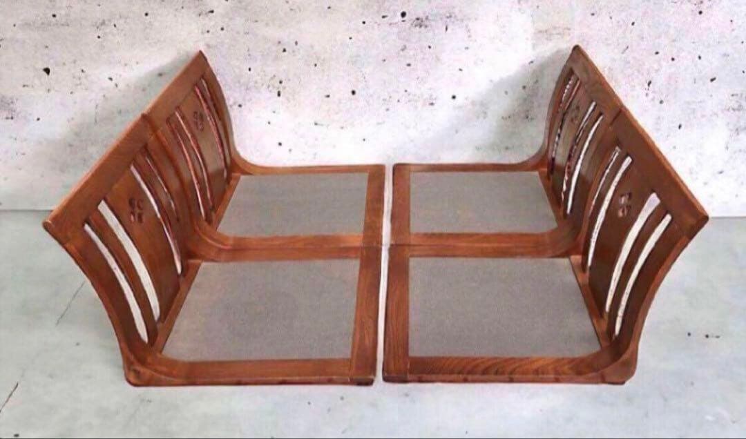 hikari 光製作所 曲木 座椅子 4脚セット/モダン　昭和レトロ　椅子