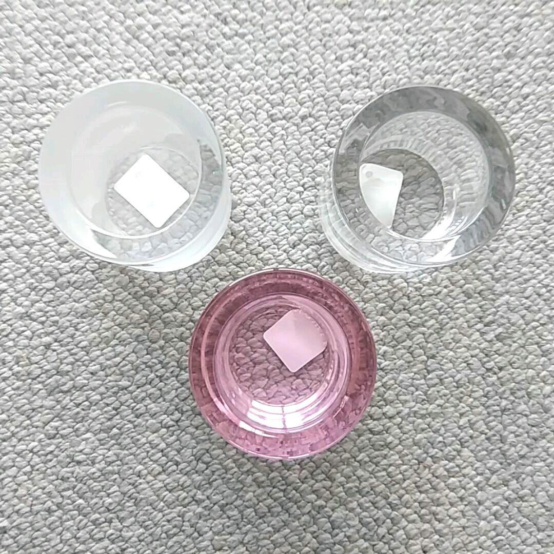 新品★廃盤　ペールピンク　KIVI　イッタラ　クリア　フロスト　3個セット