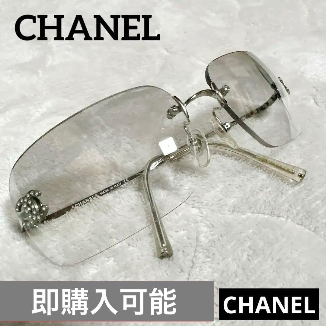 美品 CHANEL シャネル リムレスサングラス 美品 ココマーク