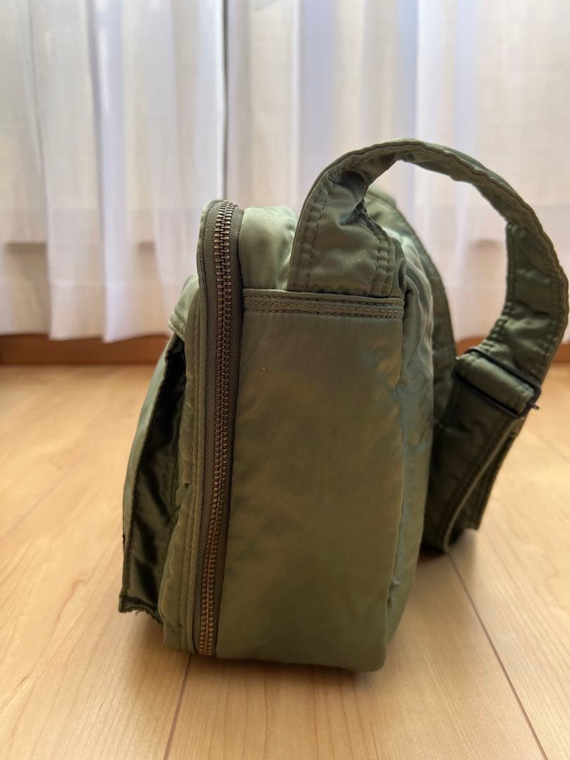 【美品】 PORTER TANKER ショルダーバッグ グリーン