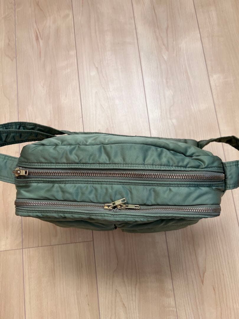 【美品】 PORTER TANKER ショルダーバッグ グリーン
