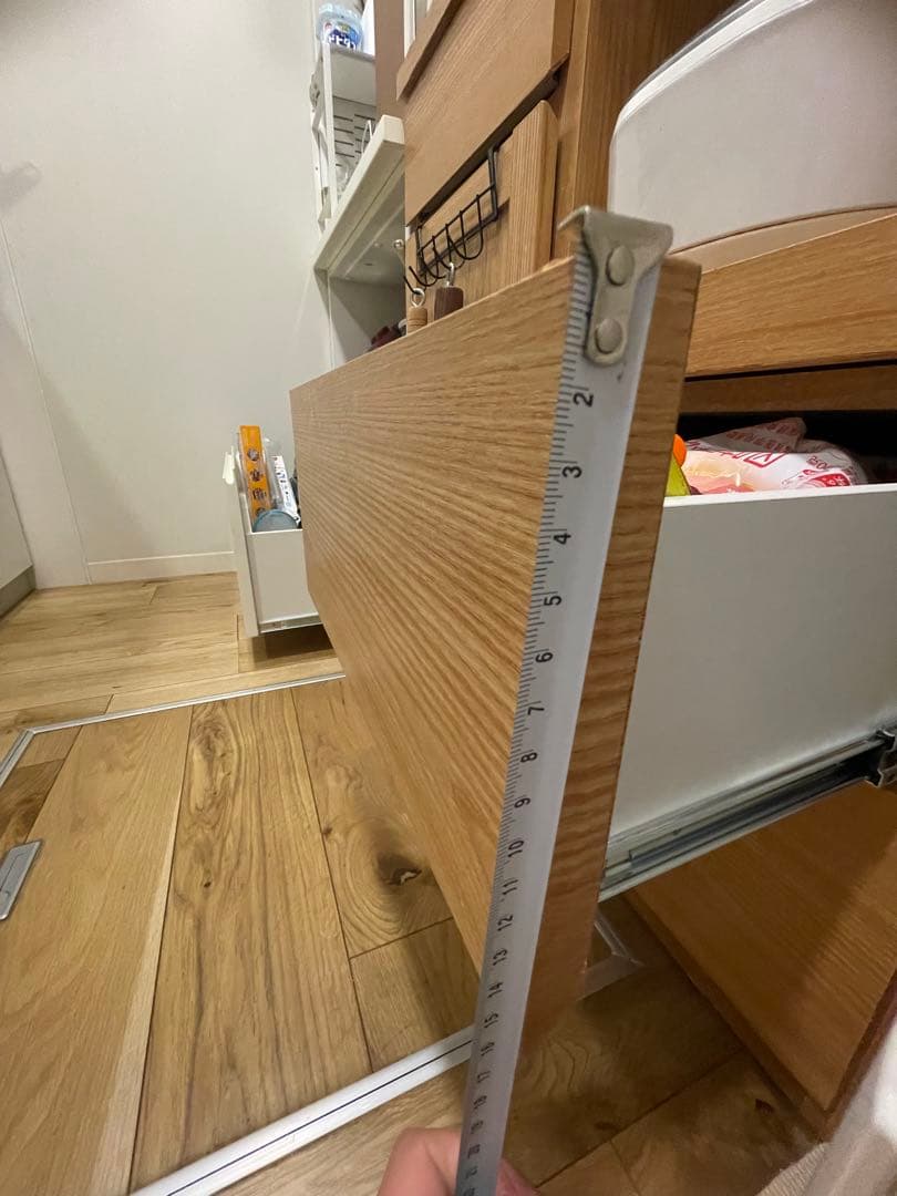 24時間限定価額‼️ナチュラルウッド調 キッチン収納 食器棚　レンジボート