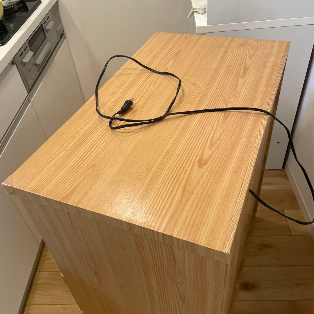 24時間限定価額‼️ナチュラルウッド調 キッチン収納 食器棚　レンジボート